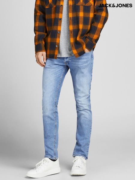 JACK & JONES Blue Glenn Slim Fit Jeans (F83814) | £30