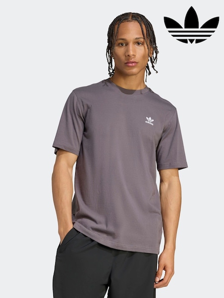 adidas Originals Grey Trefoil Essentials T-Shirt (F83975) | £22