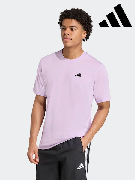 adidas Purple Train Essentials Feelready Training T-Shirt (F83982) | £23