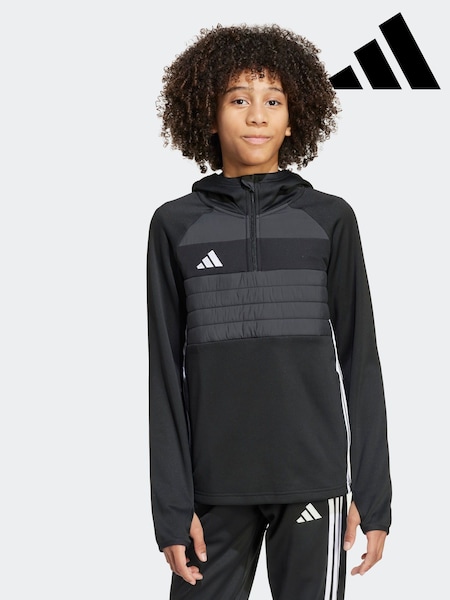 adidas Black Tiro 25 Essentials Winterized Training Top Kids (F84082) | £35