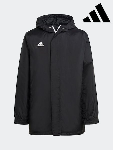 adidas Black Entrada 22 Stadium Jacket (F84089) | £60