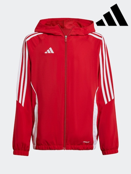 adidas Red Tiro 24 Kids Windbreaker (F84093) | £35