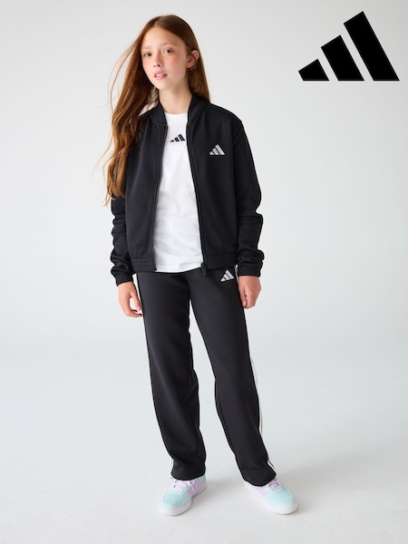 adidas Black Glam Kids Tracksuit (F84123) | £50