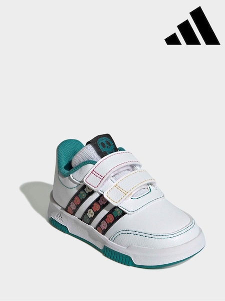 adidas White Disney Coco Tensaur Hook and Loop Infant Trainers (F84128) | £28
