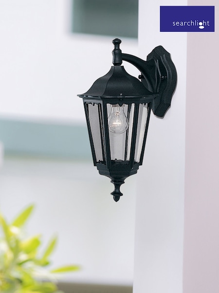 Searchlight Black Luna Outdoor Wall Light (F84402) | £33
