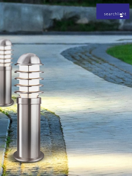 Searchlight Stainless Steel Jonah Outdoor Post Light (F84413) | £68