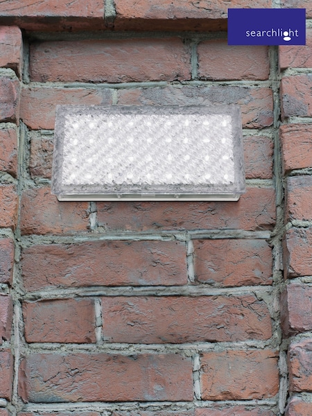 Searchlight White and Clear Edge Glow Wall Outdoor Recessed Light (F84427) | £78
