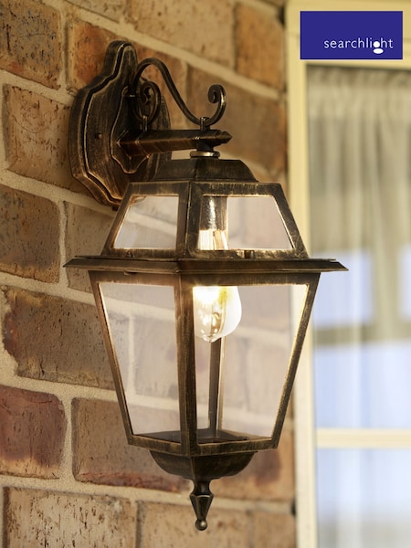 Searchlight Black and Gold Cannes Outdoor Downlight (F84435) | £59