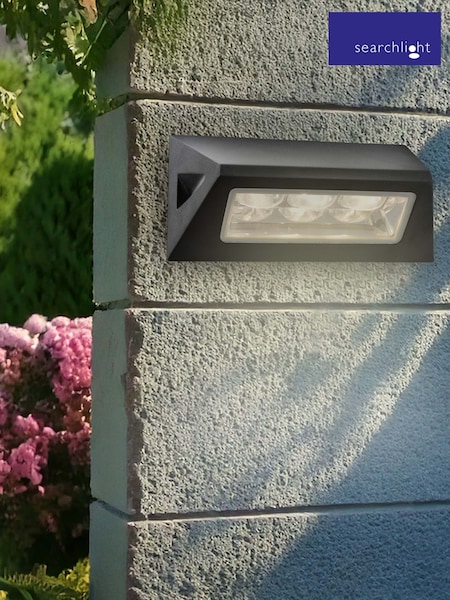 Searchlight Black Tunis LED Outdoor Wall Light (F84437) | £62