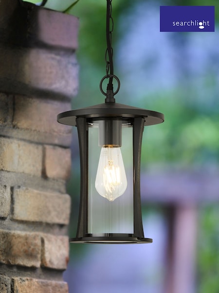 Searchlight Black and Clear Cyprus Pendant Outdoor Light (F84446) | £50