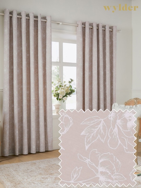 Wylder Natural Bella Eyelet Curtains (F84473) | £40 - £98