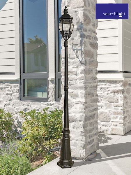 Searchlight Black Aslan Outdoor Post Light (F84484) | £200