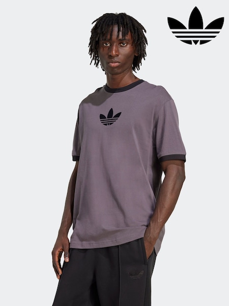 adidas Originals Grey Oversize 100% Cotton T-Shirt (F84680) | £28