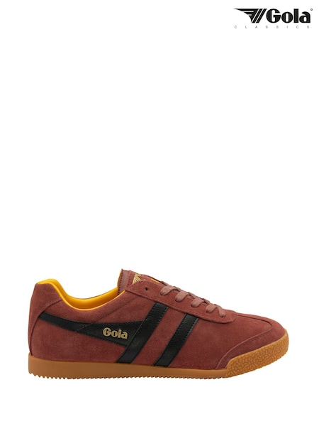 Gola Red Mens Harrier Suede Lace-Up Trainers (F84718) | £85