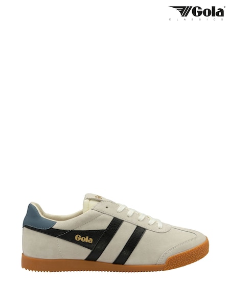 Gola White Mens Elan Suede Lace-Up Trainers (F84757) | £90