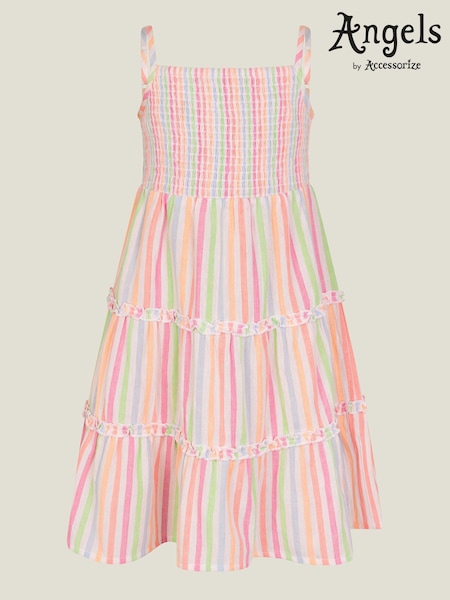 Angels By Accessorize Black Girls Stripe Sun Dress (F84848) | £20 - £21