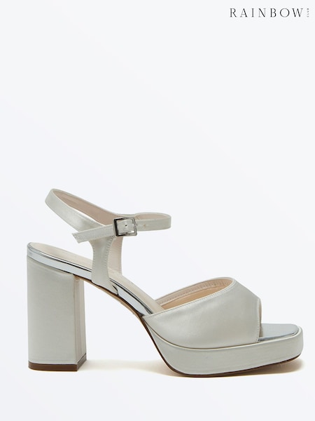 Rainbow Club Silver Nora Platform Sandals (F84926) | £99