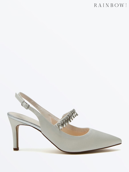 Rainbow Club Cream Freya Mid Stiletto Shoes (F84931) | £110