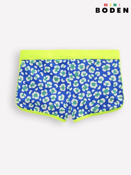 Boden Green Patterned Swim Shorts (F84940) | £15 - £17