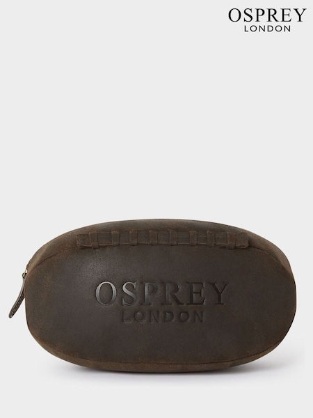 Osprey London The Jenson Rugger Brown Washbag (F85009) | £35