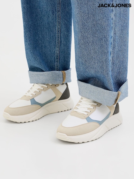 JACK & JONES Cream Aspire Runner Trainers (F85034) | £45