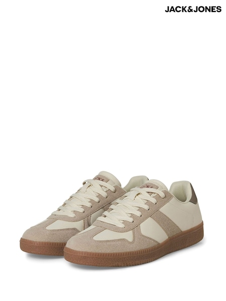 JACK & JONES Cream Valencia Trainers (F85036) | £50