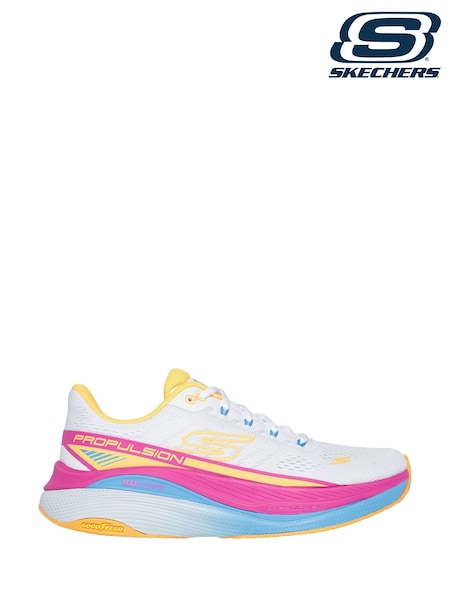 Skechers White Max Cushioning Propulsion Trainers (F85045) | £119