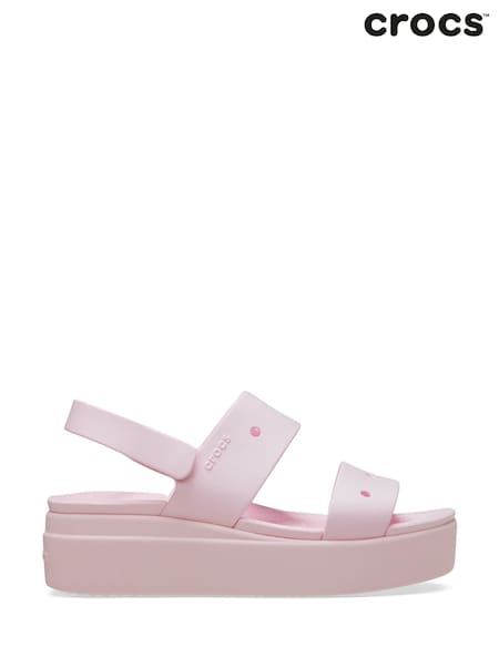 Crocs Pink Brooklyn 4U Wedges (F85059) | £60