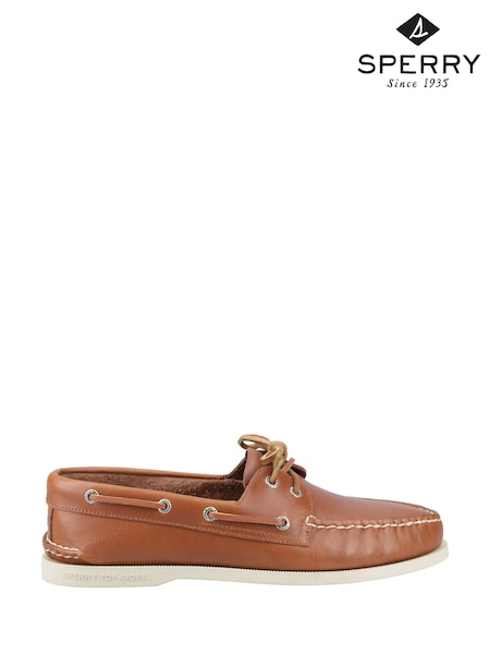 Sperry Brown Authentic 2 Eye Boat Shoes (F85060) | £100