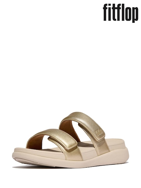 FitFlop F-Mode Go Gold Sandals (F85063) | £70