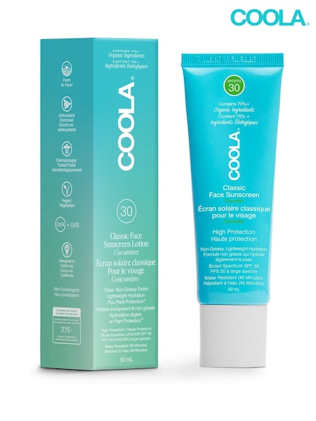 COOLA Cucumber Face Sunscreen Lotion SPF30 50ml (F85129) | £32