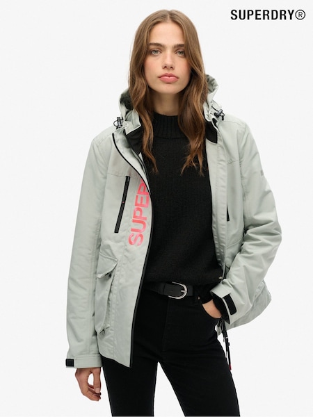 Superdry Grey Hooded Ultimate Tech Windbreaker Jacket (F85608) | £95