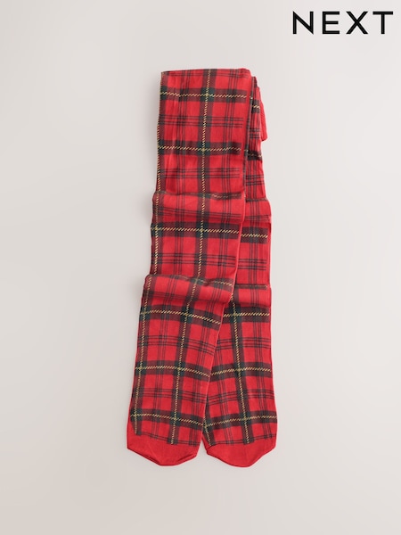 Red Tartan 40 Denier Tights (F85772) | £5.50 - £7.50
