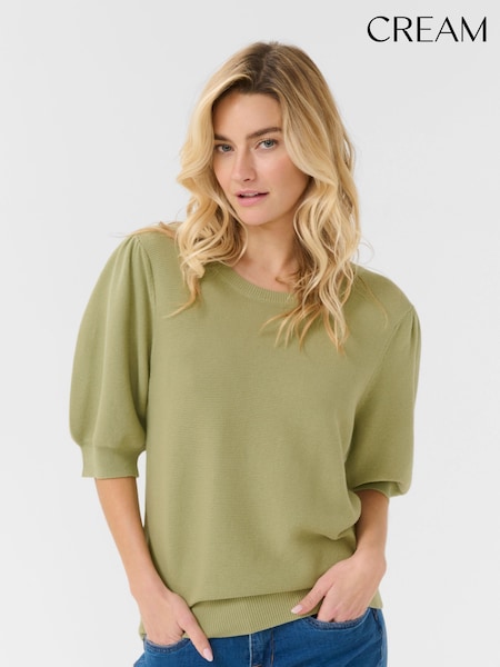 Cream Green CRSillar 100% Cotton Pullover Jumper (F85868) | £50