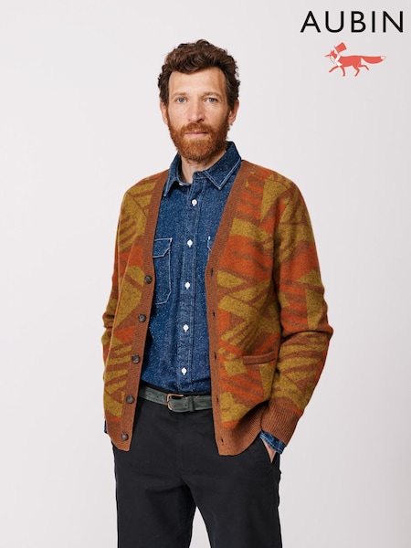 Aubin Orange Blake Cardigan (F86034) | £189