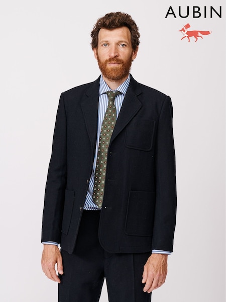 Aubin Mareham Wool Patch Pocket Suit Blazer (F86037) | £298