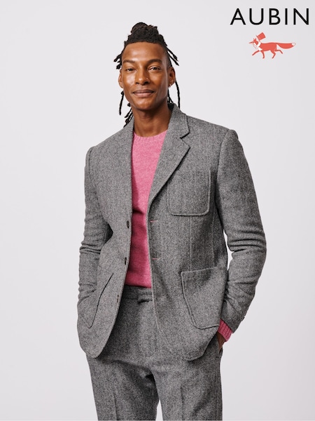 Aubin Mareham Wool Patch Pocket Suit Blazer (F86067) | £298