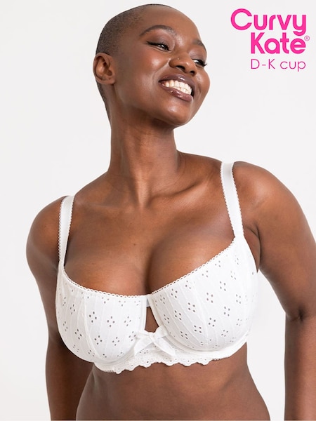 Curvy Kate Flora Balcony White Bra (F86175) | £32