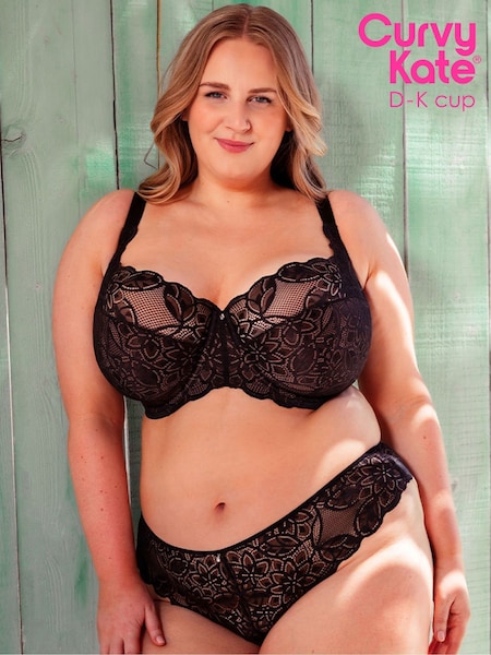 Curvy Kate Lovelace Black Brazilian Briefs (F86204) | £17