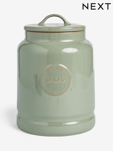 Sage Green Country Badge Bread Bin (F86239) | £45