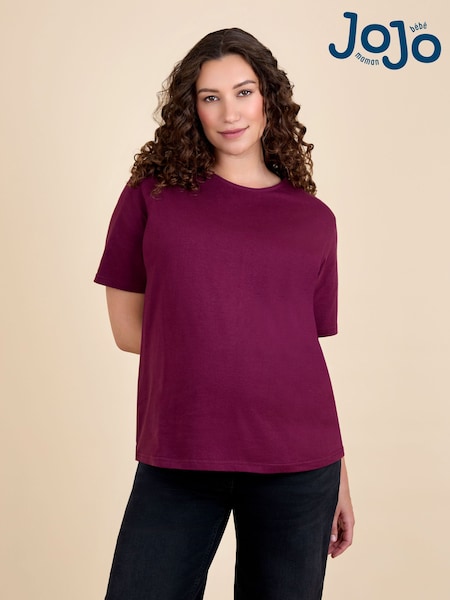 JoJo Maman Bébé Red Oversized Boyfriend Maternity T-Shirt (F86356) | £17