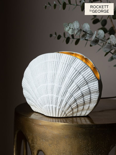Rockett St George Gold Clam Shell Table Lamp (F86593) | £80