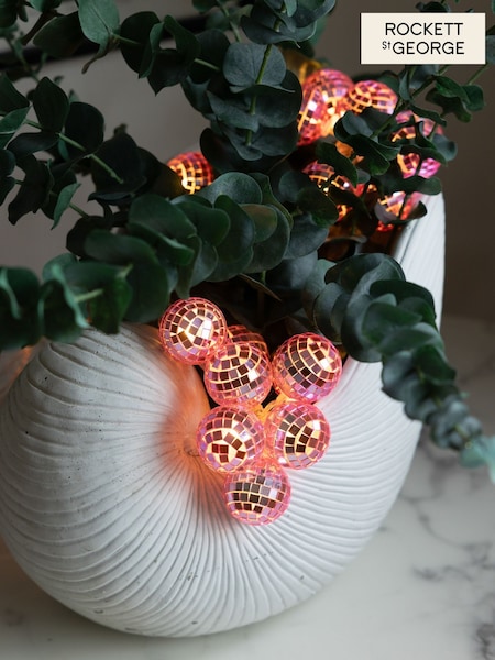 Rockett St George Pink Disco Ball String Light (F86675) | £22