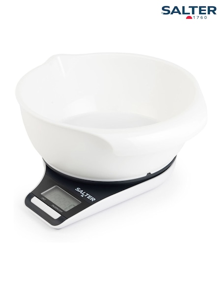 Salter White Electronic Kitchen Scale (F86734) | £20