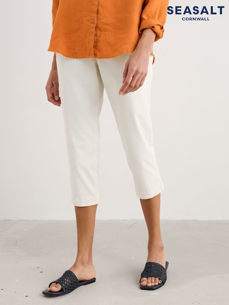 Seasalt Cornwall Cream Slim Fit Albert Quay Jeans (F87056) | £56