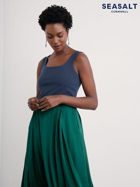 Seasalt Cornwall Blue Cloud Pass Jersey Vest (F87153) | £26