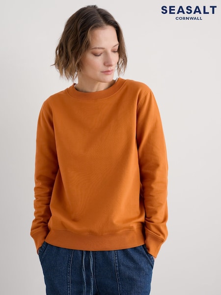 Seasalt Cornwall Yellow Mappa Brushed Sweatshirt (F87239) | £48