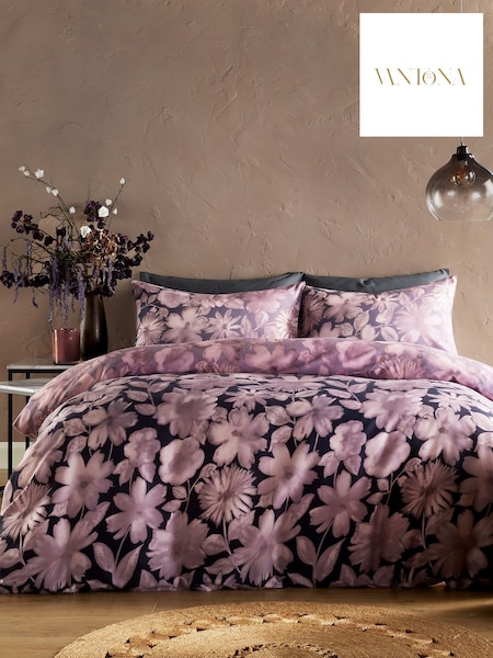 Vantona Purple Georgia Quilt Cover Set (F87352) | £40 - £70