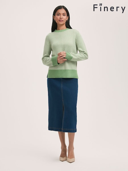 Finery Green Stella Jumper (F87438) | £49