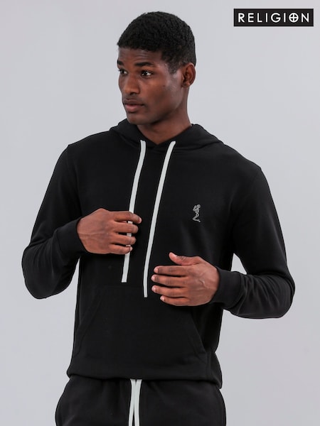 Religion Black Reverse 100% Cotton Hoodie (F87600) | £75